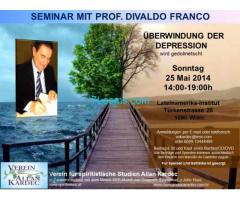 VAK; Überwindung der Depression; Seminar mit Prof. Divaldo Franco; 25.05.14 von 14:00 bis 19:00