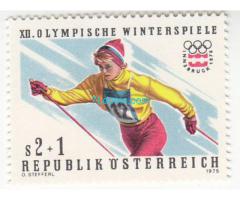 Biete: Briefmarke XII. Olympische Winterspiele S 2.00 + 1; SkiLanglauf; 1976 Republik Österreich;
