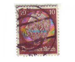 Biete: Briefmarke Bismarck 10 Pfennig; 1936; braun; Deutsches Reich; gestempelt;