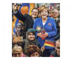 Das richtige Bild von Merkel, Merkel ist geisteskrank! Und erlöst sich hoffentlich selbst!