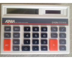 ATABA Dual Power Calculator D10N; Taschenrechner für Batterie und Solarzellen Betrieb NEU; VERKAUFT