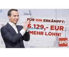 Danke SPO Kern; er hat nun seine 6129,- Euro mehr Lohn; demokratisch halt;