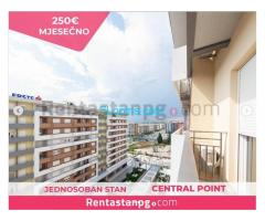 Biete 40m2 Wohnung in Podgorica im 8.Stock  Central Point mit Balkon und Garage!
