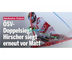 Super Marcel Hirscher in Adelboden; Doppelsiege mit MIchael Matt; Die SkiStars für Österrreich;