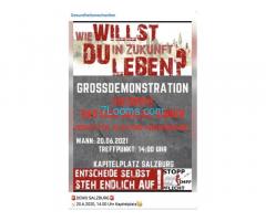 Gesundheitsmechaniker: Salzburg GrossDemonstration Kapitelplatz 20.06.21 14:00 !