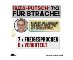 Iibza Putsch 7:0 für Christian Strache ! 7 mal freigesprochen, 0 mal verurteilt !