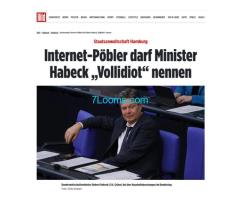 Staatsanwaltschaft Hamburg Internet Pöbler darf Minister Habeck 