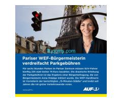 Pariser WEF-Bürgermeisterin verdreifacht Parkgebühren !
