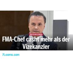 FMA Chef Müller cashed mehr als Vizekanzler über 20.000,- Euro Brutto im Monat !