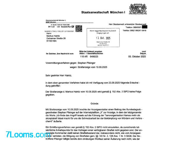 Staatsanwalt Dr. Paulini Ermittlungsverfahren gegen den CSU Bundestagsabgeordneten Pilsinger abgeleh Staatsanwalt Dr. Paulini Ermittlungsverfahren gegen den CSU Bundestagsabgeordneten Pilsinger abgeleh