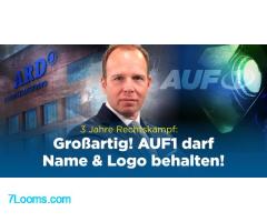 Nach 3 Jahren Rechtskampf mit der ARD: Große Freude bei den AUF1-Zuschauern Nach 3 Jahren Rechtskampf mit der ARD: Große Freude bei den AUF1-Zuschauern