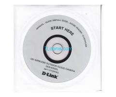 Original Installations CD Dlink DCS-2332L HD Wireless Outdoor Cloud Camera; 2013