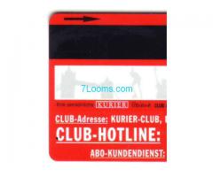 Kurier Club Mitgliedskarte 1998