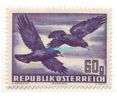 Biete; Briefmarke 60 Groschen; druckfrisch gummiert; Saatkrähen; Republik Österreich 1950