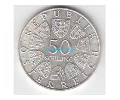 Biete: 50 Schilling Ing. Julius Raab, Silber; Republik Österreich; 1971;