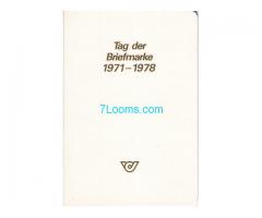 Biete: Mappe Tag der Briefmarke 1971 - 1978;  8 Stück Republik Österreich;