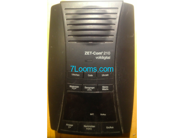 Biete: Anrufbeantwoter ZET-Com 210 volldigital; DSC Zettler