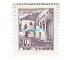 Biete: Briefmarke Mörbisch 20 Groschen Republik Österreich; druckfrisch gummiert; 1961