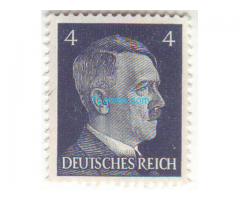 Biete: Briefmarke Adolf Hitler 4 Reichspfennig; GrossDeutsches Reich; druckfrisch gummiert; 1941