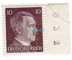 Biete: Briefmarke Adolf Hitler 10 Reichspfennig; GrossDeutsches Reich; druckfrisch gummiert; 1941