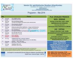 VAK Monatsprogramm Mai 2014; Verein für spiritistische Studien; Allan Kardec;