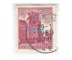 Biete: Briefmarke Rabenhof in Wien-Erdberg; 1,5 Schilling; gestempelt; 1958
