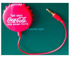 Biete: Telefon Splitter für z.B. Iphone, von Coca Cola Teil den Coca Cola und einen Song!