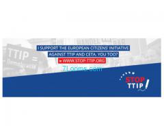 Unterstütze: Stopp TTIP und CETA! http://stop-ttip.org/de/