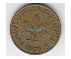 Biete: 10 Pfennig; Bundesrepublik Deutschland 1950;