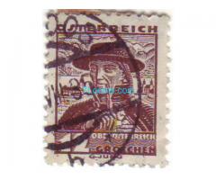 Biete: Briefmarke 12 Groschen Traunsee; braun; 1934; Österreich; gestempelt;