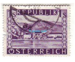 Biete: Briefmarke 1 Schilling Landschaften; 1946; Österreich; gestempelt;