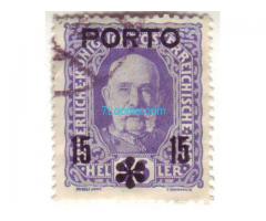 Biete: Portomarke 36 Heller; violett; Aufdruck Porto; 1916/1917; Österreich; gestempelt;