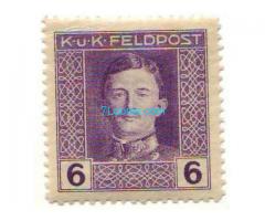 Biete: Freimarke 6 Heller; violett; druckfrisch; 1917/18; Österreich Ungarische Feldpost;