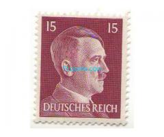 Biete: Briefmarke Adolf Hitler 15 Reichspfennig; GrossDeutsches Reich; druckfrisch gummiert; 1941;