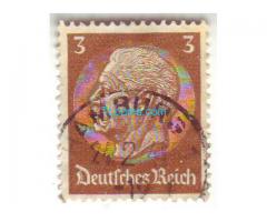 Biete: Briefmarke Bismarck 3 Pfennig; 1936; braun; Deutsches Reich; gestempelt;