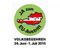 Unterstütze: 24. Juni - 1. Juli 2015;  Eintragungsfrist für das EU-Austrittsvolksbegehren