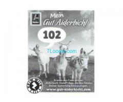 Biete: Hofer Mein Gut Aiderbichl 2015 Sticker; Kälberkuss; Nr. 102;