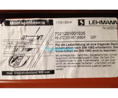 Biete: 2 Stk. Lehmann Schneefangstützen auf Metalldachplatten genietet. PB-STZ 200 MET-Biber