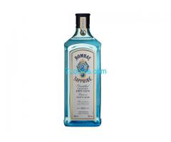 Biete: Bombay Sapphire London Dry Gin Flasche  1 L  aus Glas; hellblau;