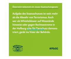 Petition gegen das geplante Staatsschutzgesetz! Österreich bekommt 10 neue Geheimdienste!