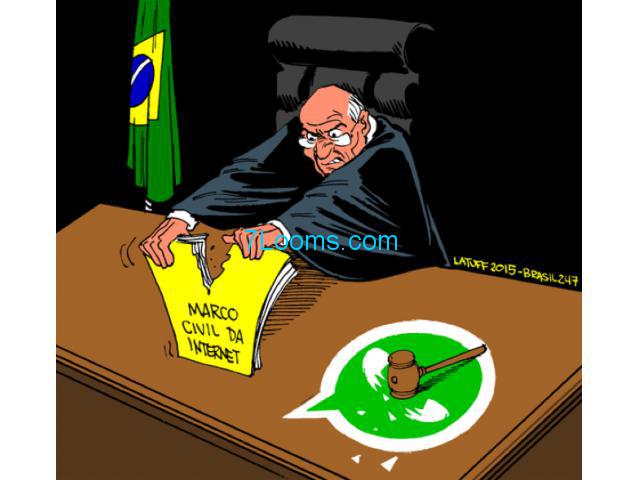 Ein Zivilgericht in Brasilien hat für 2 Tage Whatsapp vom Netz nehmen lassen!