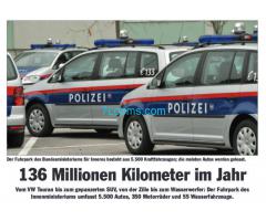 2400 Polizei Autos entsprechen nicht den Abgassnormen; Mikl Leitner verzichtet auf Schadenersatz;