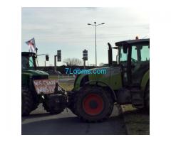 Demonstration der Bauern in Frankreich Lorient 25.01.16 brennende Reifen; ORF schweigt!