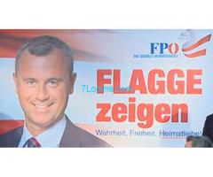 Flagge Zeigen, wählt Norbert Hofer zum BundesPräsident am Sonntag den 24.04.16