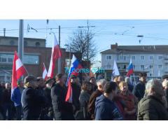 Heute 06.02.16 war wieder eine erfolgreiche Demo der Pegida in Graz; tausende Teilnehmer;