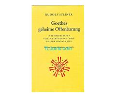 Biete Buch Rudolf Steiner Goethes geheime Offenbarung ISBN 3-7274-5249-8