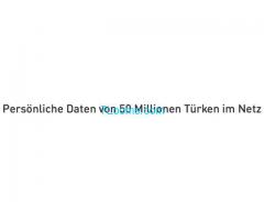 Hacker haben die Daten von exakt 49.611.709 türkischen Staatsbürger im Netz veröffentlicht;