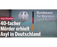 Der große Asylbetrug! 40-facher Mörder erhielt Asyl in Deutschland!