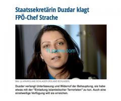 die SPÖ Staatssekräterin Terroristen aus Palästina nach Wien geholt hat!