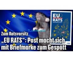 Zum EU-Ratsvorsitz Österreichische Post macht sich mit Briefmarke zum Gespött!
